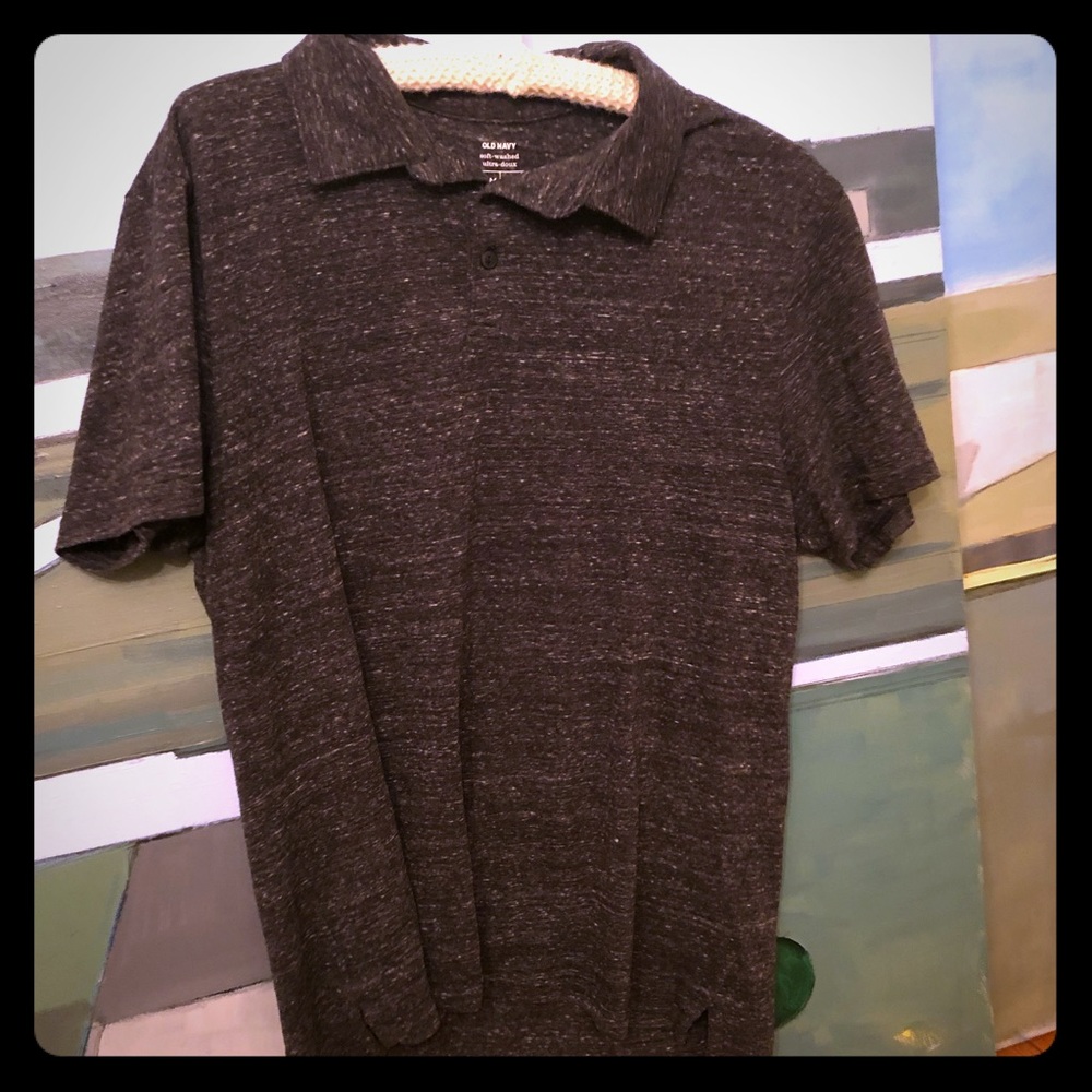 Old Navy Black and White polo